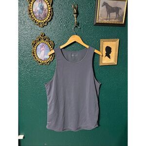 BYLT Drop Cut Tank Top Size XL Steel Blue